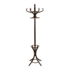 Coat Rack Stand 12 Hooks Wooden Walnut
