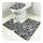 Carpet 3pcs Set Toilet Seat Anti-skidding Ground Mat