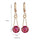 Lifelong Love AAA Zircon Earrings    gold plated red zircon