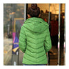 Winter Woman Hoodied Short Plus Size Down Coat   green