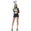Schwarz Bunny Suit Strapse Süß Stage Damen Raffinesse Kostüm Ds
