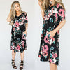 Romantic White Floral Boutique Maxi Long Party Dress