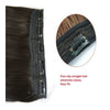 Long Straight Bundles 60cm 23.62" Gradient color hair extension piece 5  clip