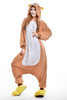 Unisex Adult Pajamas Cosplay Costume Animal one piece sleepwear Suit Brown Bear