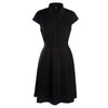 Ärmellos Sexy Skinny Kurzer Rock Kleid Schwarz