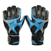 Latex Gants de Gardien de But Doigt de Rouleau Antidérapant Respirable Noir Bleu
