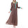 Muslim Chiffon Long Dress Sunday Clothes polyester (dacron) Twany Robe