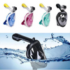 Snorkel Diving Mask 180° Panoramic Full Face with GoPro Attachment Goggles
