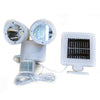 22 LED Adjustable Dual Solar Powered Garage Motion Sensor Security Flood Light