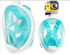 Snorkel Diving Mask 180° Panoramic Full Face with GoPro Attachment Goggles