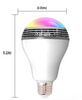 E27 3W Bluetooth Smart LED RGB Bulb Wireless With Audio Speaker Playing Music