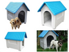 DURABLE DOG HOUSE KENENL - LARGE  BLUE / RED