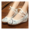 Vieux Beijing Chiffon Brodé Chaussures Crane