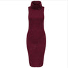 Winter Neu Hot Damen Mode Sexy mit Kapuze Bodycon Gewickelt Warm Abiball Club