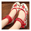 Old Beijing Cloth Shoes Plum Blossom Increased within   red
