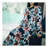 Printing Literary Vintage Cotton Robe Dress