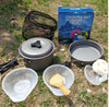 7-teilig Aluminium Außen / Camping Kochen Set