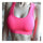 Breathable Dry Fast Woman Shockproof Running Vest Wireless Yoga Bra   pink