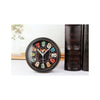 Wood Alarm Clock Fshionable Creative Three Dimensional Metal Rivet Desk Clock