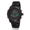 Naviforce Men Waterproof Sports Casual Watch LED Dual Dispkay Quartz