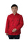Long Sleeve Kitchen Cook Working Uniform Chef Waiter Waitress Coat Jacket Red