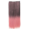 60cm Extension de Cheveux Pièce Dégradé Morceau Long Droit 55 Couleurs