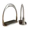 Stainless Steel Horse Stirrups with Black Rubber Mat