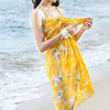 Beach Skirt Multiple Wears Swimwear Swimsuit Bathing Suit  yellow