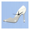 3D Women High Heel Shoe Mirror Wall CLock