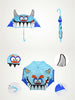 Cute Cartoon Animal Umbrella for Kids Animal Ears Bend Handle