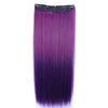 60cm Extension de Cheveux Pièce Dégradé Morceau Long Droit 55 Couleurs