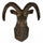 Sheep Head Wall Hanging Decoration Plastic bronze