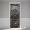 Neuf 3d Diy PVC Imperméable Porte Autocollant Mural Fer Porte Qd021