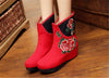 Chinesisch Bestickt Schuhe Damen Einzeln Stiefel National Wind Aufzug Schuhe