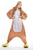 Unisex Adult Pajamas Cosplay Costume Animal one piece sleepwear Suit Brown Bear