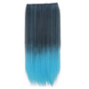 Long Straight Bundles 60cm 23.62" Gradient color hair extension piece 5  clip