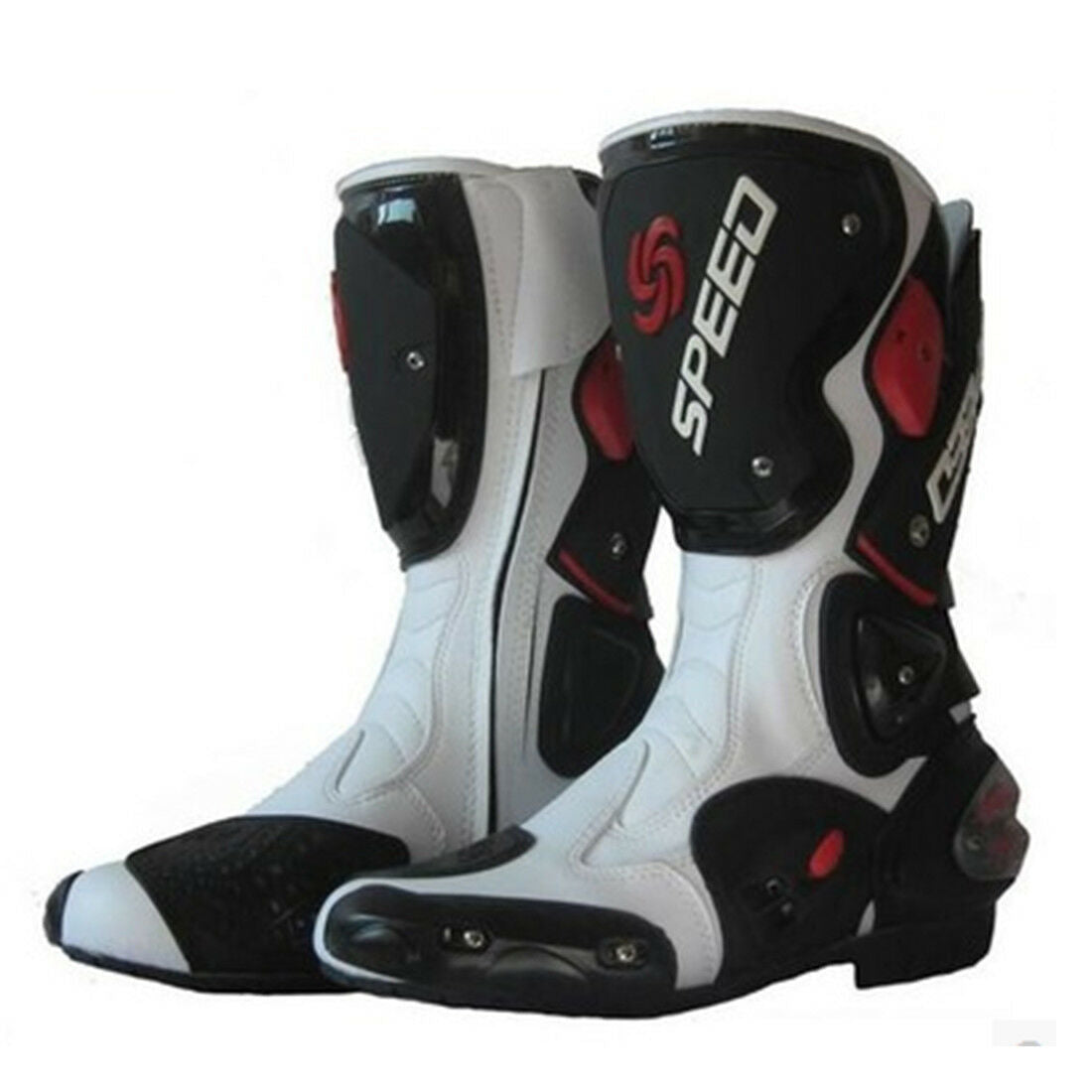 motorcycle shoes Bike race thigh boots cross-country boots knight boots White