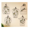 Moderno Hierro Jaula de Pájaro Pared Decoración para Colgar C