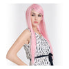 55cm Lisse Cosplay Anime Épaisseur Perruque Rose Cheveux Bonnet