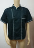 Short Sleeve Kitchen Cooker Working Uniform Chef Waiter Waitress Coat Jacket