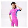 M31 M32 Child One-piece Diving Suit 2.5mm Surfing Wetsuit   red   2