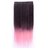 60cm extra thickness  Straight Gradient Ramp Five Cards  clips Hair Extension