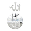 Espejo Reloj de Pared 3d Decoración Sacando Plata