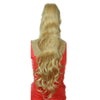 70cm Chic  Long Curled Hair Cap Wave Curl Elastic Button Ponytail Wig