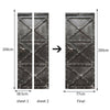 New 3D DIY PVC Waterproof  Door Wall Sticker Iron Door qd021