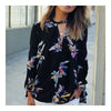 Half Opening Collar Printing Slim Shirt