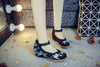 Femmes Chinois Broderie Ethnique Plat Élévateur Qipao Chaussures Habillées