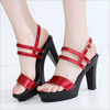 Roman Style Thin Heel Heel Strap Hollow High Heel Platform Sandals Summer