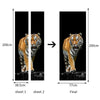 Door Sticker New 3D DIY PVC Waterproof  Door Wall Mural Tiger qd030