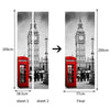 Neuf 3d Diy PVC Imperméable Porte Mur Autocollant Décoration Big Ben Qd035